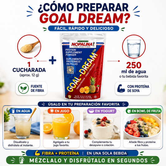 Goal Dream™ – Fibra y proteína en polvo (454 g)