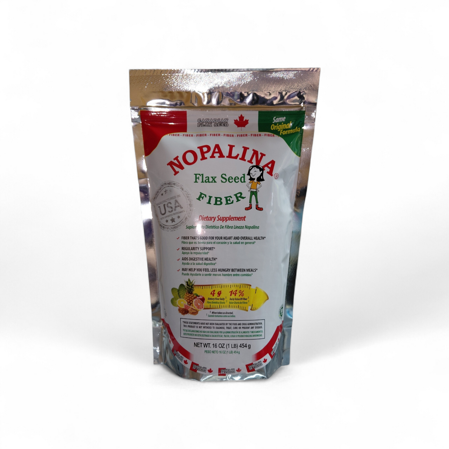 Nopalina® Flax Seed Fiber – Fibra natural (454 g)